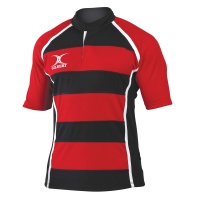 Gilbert Xact Match Rugby Shirt Hooped